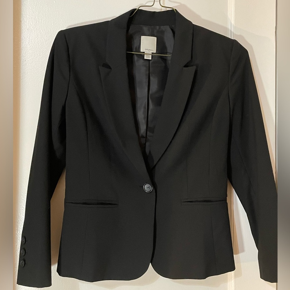 Halogen Blazer, Black, Size 2, Looks Brand New
